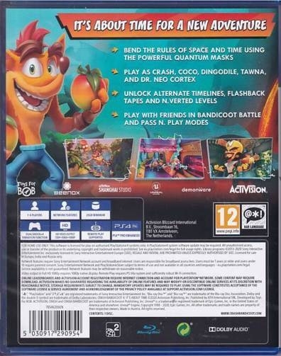 Crash Bandicoot 4 it\'s about time - PS4 (A Grade) (Genbrug)